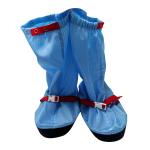 Cleanroom Blue Anti Static Work Boot 5MM Stripe ESD Fabric Long Boots for sale