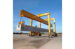China Double Girder RTG Mobile Gantry Crane With Beam For Construction Site supplier