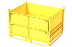 China Custom Foldable Steel Wire Pallet Cages Industries 1200x1000 supplier