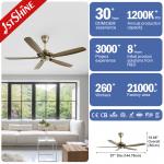 57 Inch Farmhouse Low Profile Dc Motor Ceiling Fan With Remote Control
