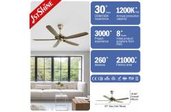 China 57 Inch Farmhouse Low Profile Dc Motor Ceiling Fan With Remote Control supplier
