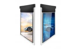 China 55in Dual Screen Poster Easy USB Update Or Network Remote Edit supplier