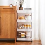 Multilayer Mobile Storage Trolley Rack For Kitchen Bedroom Bathroom