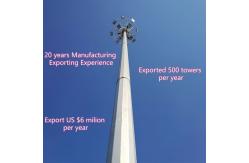 China 26M Modular Design Monopole Tower For Urban Dense Area 5G Coverage supplier