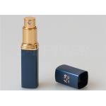 Purse Glass Handbag Refillable Travel Perfume Atomiser Spray 3ml Square Shaped Blue Color for sale