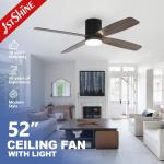 Low Profile Decorative Ceiling Fan With Smart App Control For Smart Home for sale