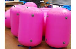 China 0.9mm PVC Tarpaulin customed inflatable paintball bunker supplier