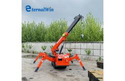 China 3 Ton Electric Mini Spider Crawler Crane With Wireless Remote Control supplier