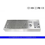 Machine Industrial Keyboard With Trackball Desktop IP68 EMC USB for sale