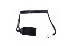 China Duty Belt Loop Coiled Tool Lanyard Tactical Coiled Pistol Retention Lanyard supplier