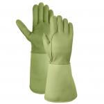 Hysafety Long Leather Rose Pruning Garden Gloves / Thorn Proof Work Gloves for sale