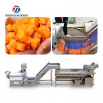 Double head cutting-hoisting-vortex washing production line Fruit Vegetable FOOD processing production Machine for sale