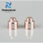 Plastic Cosmetic Bottle Caps PP Lid Electroplating Aluminium Bell Shape Cap UV Flip Top Lid for sale