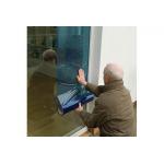 6 Month UV Resistant 50mic 500foot Glass Protection Film Blue Transparent for sale