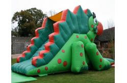 China Toddler Inflatable Dinosaur Dry Slide Playground Pvc Combo Bounce Toboggan supplier