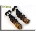Ombre Three Tone Virgin Peruvian Hair Extensions Loose Wave 24