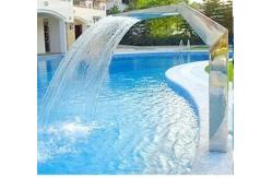 China Factory Supply Swimming Pool Cascade Waterfall Fountain Pool Cascade Waterfall jet supplier