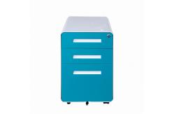 China Slim Edge Steel Mobile File Pedestal With Cushion 0.5-1.0mm Thickness supplier