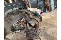 China Dinosaur Park 3D Dinosaur Animatronics dilophosaurus Robot Dinosaur Model supplier