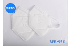 China Custom Enlarged Foldable N95 Respirator Mask Excellent Bacterial Filtration Melt Blown supplier