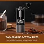 Mini Adjustable Manual Coffee Grinder , Stainless Steel Hand Coffee Grinder Portable