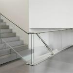 Heavy-Duty Stainless Steel Handrails with Flat Saddle Design for Glass Fencing