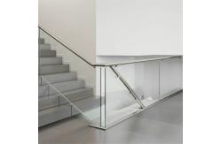 China Heavy-Duty Stainless Steel Handrails with Flat Saddle Design for Glass Fencing supplier