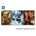 3d Flip Effect Picture With Frame Wall Hanging Flip , 3d Pretty Girl And Animal Flip Image for sale