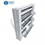 Aluminum Louver Glass Window with Fly Screen Customizable Size for sale