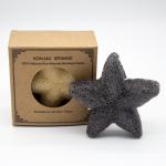 Starfish Shape Lightweight Charcoal Face Sponge Konjac For Acne for sale