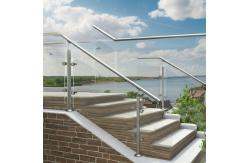 China Durable 304 Stainless Steel Handrails with Flat Saddle for Glass Fencing supplier