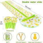 PVC Fresh Lime Water-Spraying Slide - Summer Children's Water-Skiing Toy - Outdoor Sports Backyard Lawn Water Fountain for Cool Summer for sale