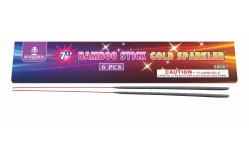 China 170mm Low Smoke Sparklers 7 Inch Bamboo Stick Gold Sparklers Fireworks supplier