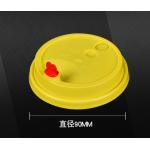 90MM Plastic Lid Disposable Leakproof Milk Tea Ice Drink Injection Molding Lid for sale