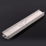 RoHS OEM Rail Frame For Wardrobe , Cabinet Mill Finish Aluminum Material Profile for sale
