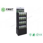 Customized Offest Printing Supermarket Retail Snack Cardboard Paper Floor Display Shelf Rack for sale