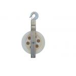 Single Sheave Cable Pulling Pulley With Hook For Stringing Cable Conductor for sale