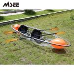 China Surfing Polycarbonate Transparent Canoe Kayak Paddle Rigid Inflatable Boats manufacturer