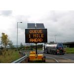 Amber Color  Mobile Variable Message Signs Warning Information With GPS Function for sale