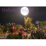400Watt LED Event / Helium Moon Balloon Lights With Spherical Printed Envelope 4x200w