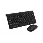 Wireless 2.4G All Black Keyboard And Mouse Set Simple Style For Office Home for sale