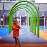 3.0m Height Water Arches Hot Dipped Galvanized Steel For Children Spray Park for sale