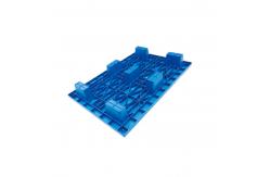 China HDPE Heavy Duty Plastic Pallet Blue Single Side 4 Way Plastic Pallet supplier