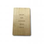 Printed / Engraved RFID Wood Card RFID Business Card ISO/IEC 14443-A for sale