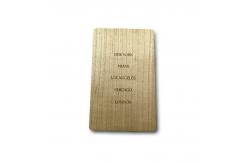 China Printed / Engraved RFID Wood Card RFID Business Card ISO/IEC 14443-A supplier