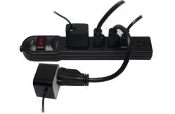 China Environmental Protection Desk Mount Power Strip 6 - Hole American Fireproof Plug supplier