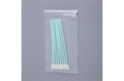 China Dust Free Foam Cleaning Swabs , Printhead Cleaning Swabs Long PP Handle supplier