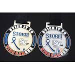 Hockey Baseball Award Medals 10k Metal With Soft Enamel Sublimated Ribbon for sale