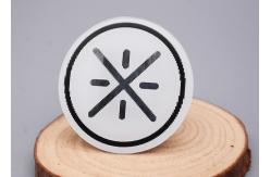China Silicone Rubber Backing, Printed With A Black Reflective Logo,For Clothing supplier