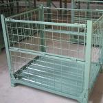 Stackable Collapsible Steel Containers Hot Dipped Galvanized Metal Wire Mesh Storage Containers